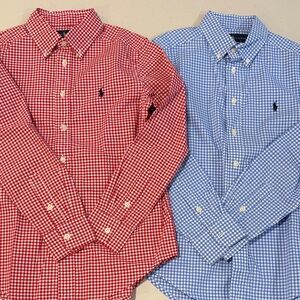 Polo by Ralph Lauren Men's Checkered Shirts - Red and Blue
